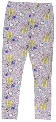Leggings morados Disney talla 8 La Bella y la Bestia Foto 1 de 2