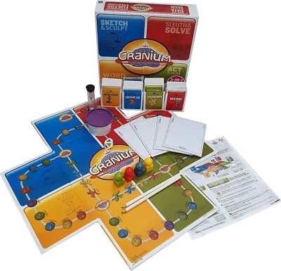 Cranium Family Board Game Sketching Word Puzzle Solving Acting Clay Hasbro 2009 - Image 1 of 4