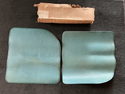 1965 1966 1967 Ford Galaxie LTD Fairlane Falcon NOS Green  REAR FLOOR MATS - Image 1 of 4