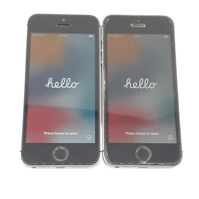 Bundle x 2 Apple iPhone SE A1723 16GB Space Gray Unlocked SmartPhone - Image 1 of 4