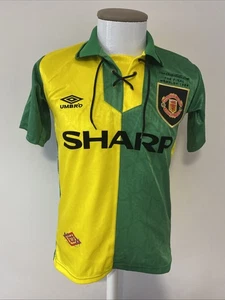 Rare Manchester United Coca Cola Cup Final Wembley 1994 Shirt Medium - Picture 1 of 23