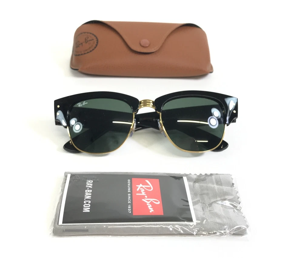 Gafas de sol Ray-Ban RB0316-S MEGA CLUBMASTER 901/31 negro dorado con lente G-15 53 mm Foto 1 de 4