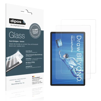 2x Screen Protector for Wacom MovinkPad Pro 14 matte Flexible Glass 9H dipos - Image 1 of 4