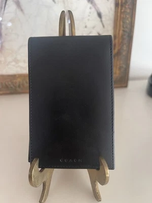 Coach Black Leather Notepad - Image 1 of 4