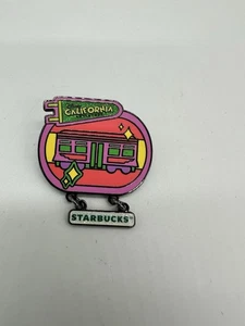 Disney California Adventure Starbucks Red Car Trolley Mystery Pin Limited - Picture 1 of 4