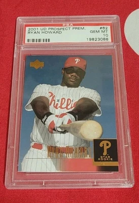 2001 РАЙАН ГОВАРД RC PSA 10 GEM как новая Upper Deck карточка дебютанта Phillips  - Изображение 1 из 4