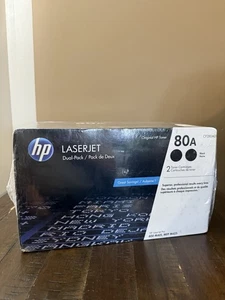 Oryginalny podwójny pakiet HP 80A CF280AD (CF280A Cf280X) zapieczętowany - Zdjęcie 1 z 4