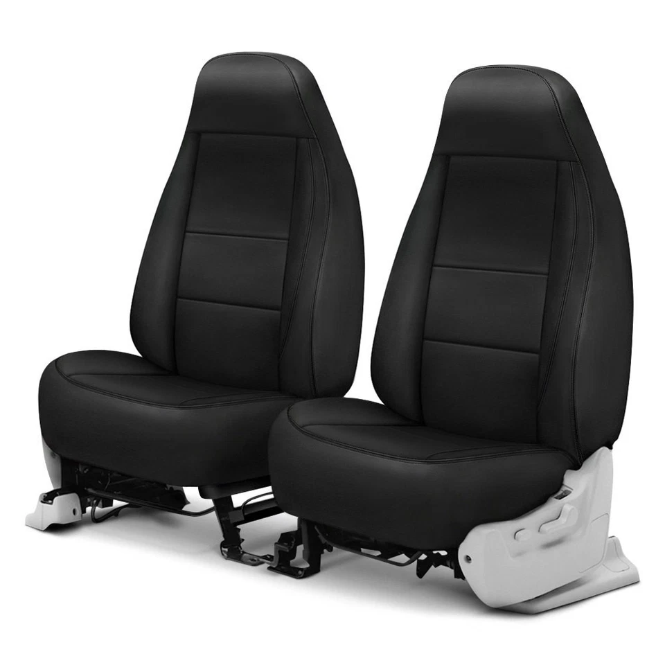 For Porsche Cayman 06-12 Genuine Leather 1st Row Black Custom Seat Covers - Изображение 1 из 4