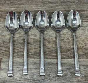Lot of 5 Chalcis Oneida 18/10 Teaspoons spoon Glossy Stainless Flatware - Picture 1 of 6