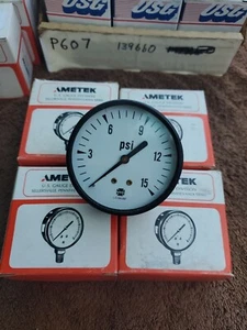 4 x NOS USG Ametek P505A 052827A 2.5" 15 PSI 1/4 ANPT CBM - Picture 1 of 5