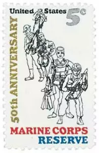 1965 Marine Corps Reserve 5 cents US Postage Stamp Scott #1315 MINT - Picture 1 of 1