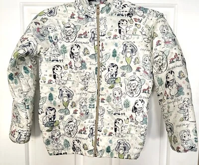 Jaqueta bufante leve Disney princesa meninas tamanho 7/8 - Imagem 1 de 4