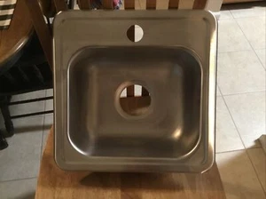 Elkay D11516 Dayton 15" Drop In Single Basin Stainless Steel Free Shipping - Picture 1 of 8