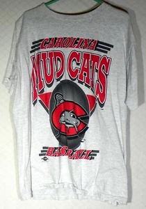 CAROLINA MUDCATS BASEBALL Shirt XL Official Fan Sportswear USA 100% Cotton - Picture 1 of 1
