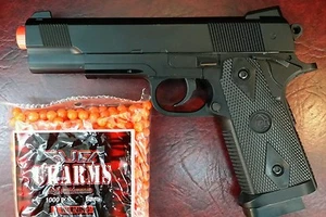 Best Heavy duty Full Metal Spring Airsoft Gun Pistol With FREE 3000 BB'S BULLETS - Picture 1 of 4