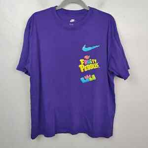 Nike LeBron James Fruity Pebbles Max 90s T-Shirt Mens Medium Purple Cotton Tee
