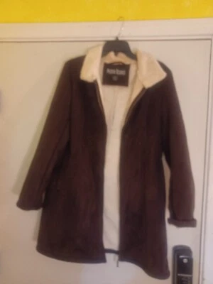 Abrigo Marvin Richards Vintage Para Mujer Mediano Imitación Piel Reversible Largo Medio Foto 1 de 4