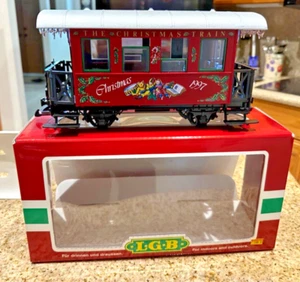 LGB 36077 The Christmas Train 1997 Passenger Car G Scale Boxed - Picture 1 of 12