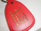 Treasures Forever Oak Furniture Home Amish Items Red Plastic Keychain Tag A1 Bag