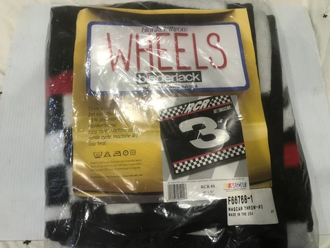 Biederlack Dale Earnhardt Blanket Throw Nascar RCR  # 3 60”x 50” New Cover
