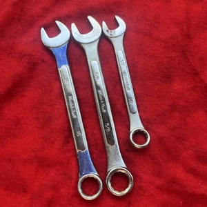 VINTAGE MASTERCRAFT SET OF 3 COMBINATION WRENCHES 5/8", 15mm, 12mm (k25) - Picture 1 of 8
