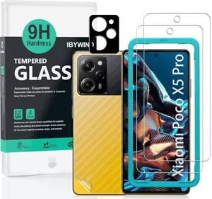 Ibywind 2x Screen Protector For Xiaomi Poco X5 Pro 5G + 1Pc Camera Lens Protecto - Picture 1 of 7