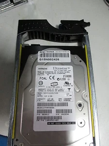HITACHI HUS151414VLF4E0 15K FC 3.5" 147GB Hard Drive + CADDY FROM: CX-4PDAE-DE - Afbeelding 1 van 2
