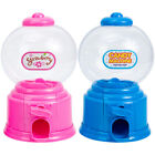 2 Mini Plastic Gumball Machines Candy Dispenser Coin Bank Party Favors