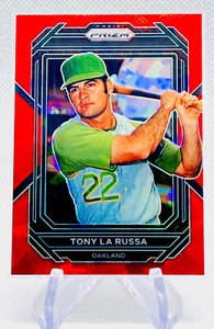 2023 Panini Prizm Tony La Russa Red Ice Prizm Parallel #291 - Oakland Athletics