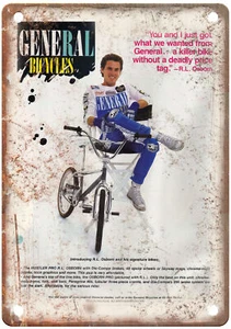 Old School BMX 1987 GENERAL Vintage Magazine Ad Reproduction Metal Sign B1012 - Picture 1 of 1