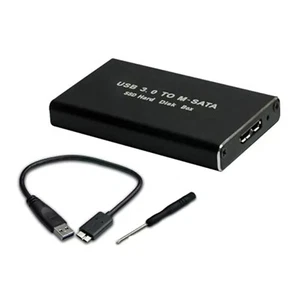 Black mSATA SSD Case W/USB UASP Function USB3.0 6Gbps For Windows/Mac/Linux - Afbeelding 1 van 12