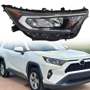 For 2019 - 2021 Toyota RAV4 LE XLE LED Headlight Assembly Chrome Passenger Right - Picture 1 of 4