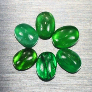 3.610 CT AMAZING UNUSUAL HUNTER GREEN 100% NATURAL UNHEATED APATITE 6 PC - Picture 1 of 2