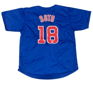 Geovany Soto Signed Chicago Cubs Custom Jersey w/ NL ROY 08 Beckett Wit BAS COA - Picture 1 of 3