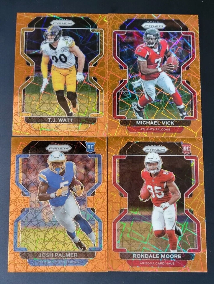 2021 Prizm Football ORANGE LAZER PRIZMS with Rookies 249-440 You Pick the Card - Image 1 of 1