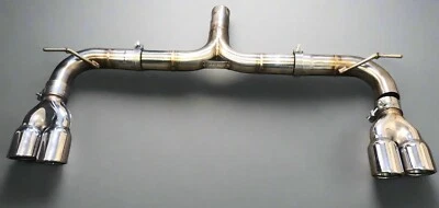 PIPE DYNAMICS - SEAT LEON 1.2TSI 86bhp 105bhp- Back Box Delete QUAD EXIT EXHAUST