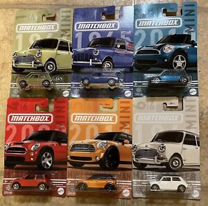 2024 Matchbox Mini Cooper Complete Set Of 6 Cars.