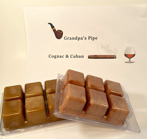 2 COGNAC & CUBAN Tripled Scented NOOPY'S Tarts Melts TOBACCO CIGAR Strong