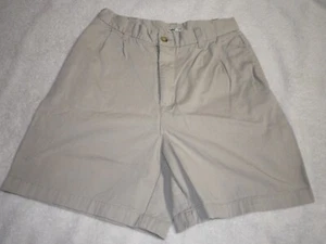 Cherokee Women Tan Shorts Size 10 x 6 1/2" inseam pleat front - Picture 1 of 5