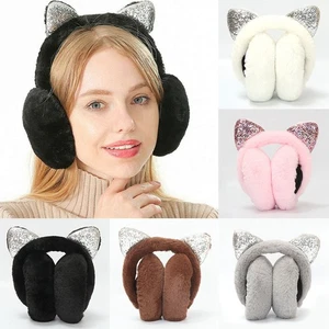 Winter ear protectors cover the ears Headband Cute Cat Ear Women Winter Kid - Picture 1 of 19