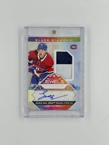 2024-25 Upper Deck Black Diamond Lane Hutson Jewels Of The Draft RPA AUTO /99 - Bild 1 von 2