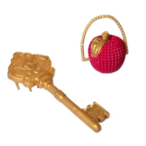 Ever After High Doll Apple White 1st Chapter Apple Red & Gold Purse w/ Brush - Picture 1 of 7