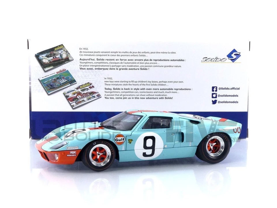 SOLIDO 1/18 - FORD GT40 MK1 - WINNER LE MANS 1968 S1803001 - Image 1 of 1