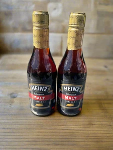 2 Bottles Heinz Gourmet Malt Vinegar 12 oz Old English Fish & Chips - Picture 1 of 5