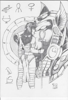 💥Sarcofana (11"x17") original comic art by Erivaldo Santos - TramaStudio💥 - Image 1 of 4