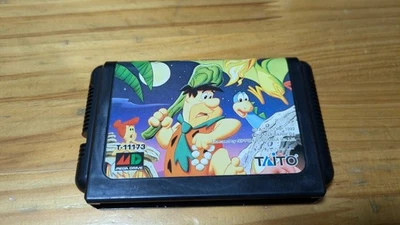 THE FLINT STONES Flintstones Mega Drive Sega Cartridge ONLY Japan Import F/S - Image 1 of 3