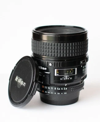 Nikon AF D Micro Nikkor 60mm f/2.8 MACRO PRIME FX lens for FM2 D750 DF D850 D780 - Image 1 of 4