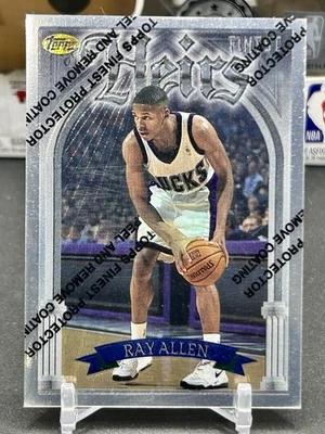RAY ALLEN 1996-97 Topps Finest Heirs w/Coating #252 Rookie RC Bucks HOF 47aug - image 1 of 4
