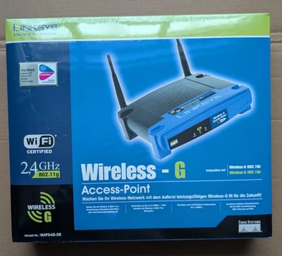 Cisco Linksys Wireless - G Access Point 2.4 GHz / 54 MBit/s *NEU* - Bild 1 von 4