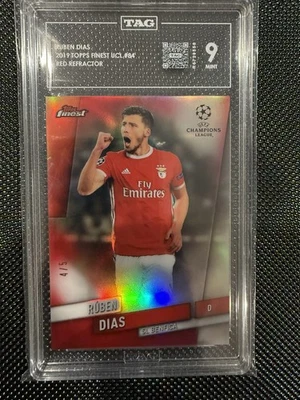 RUBEN DIAS 2019/20 Topps Finest CL RED Refractor  #4/5 RC Benfica /City - Image 1 of 2